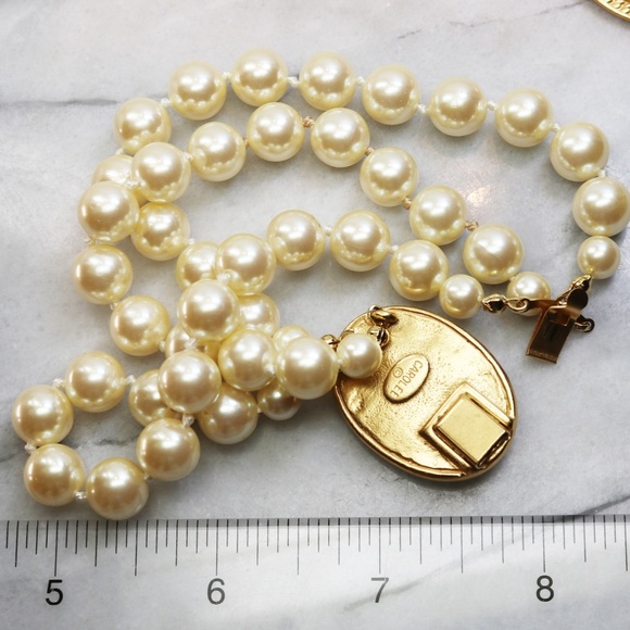Vintage Carolee 3-Strand 9mm Pearl Bracelet - Picture 14 of 15
